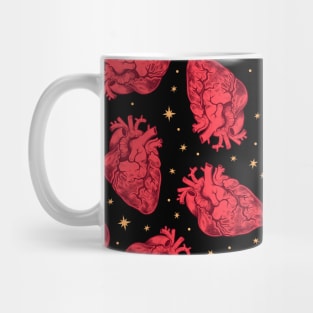 Anatomical Hearts and Stars Scatter Mug